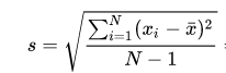 standard deviation